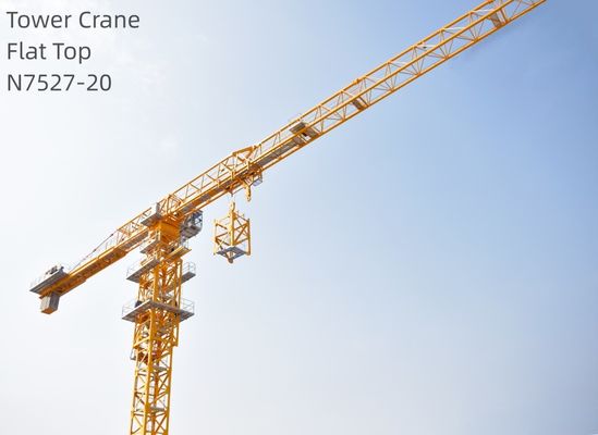 N7527-20 Flat Top Tower Crane 62m 20t Max Capacity Load