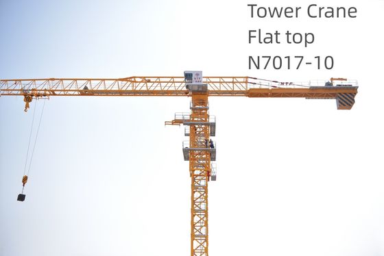 10T Tower Crane Flat Top N7017-10 Construction Crane 62m