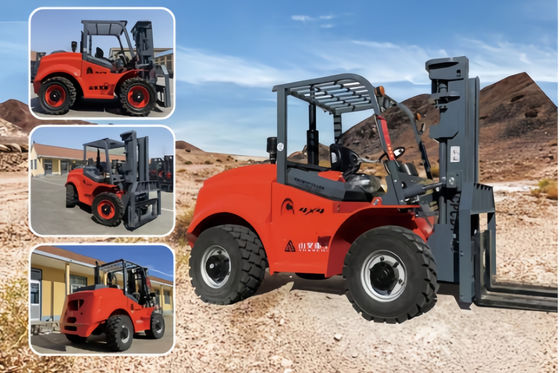 5.0T integrierte Schwerbahn-Forklift eingebautes Gegengewicht